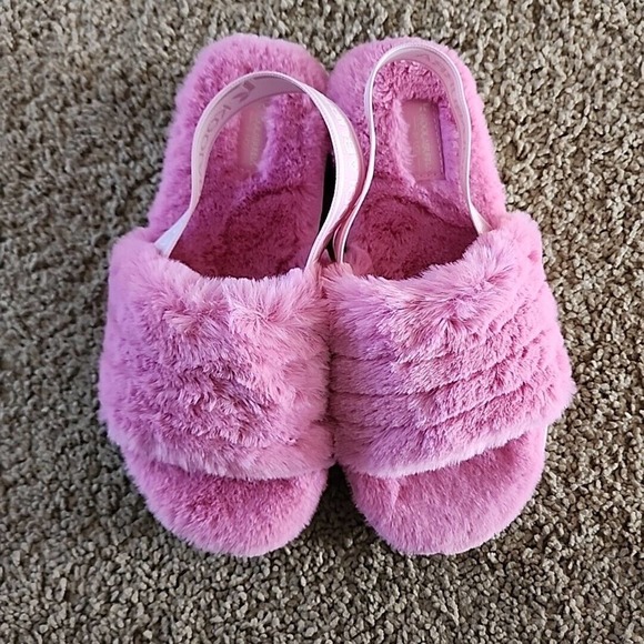 Kids Pink Koolaburra by Ugg Fur Sandals Size 3 Style #1113931 - Picture 5 of 6